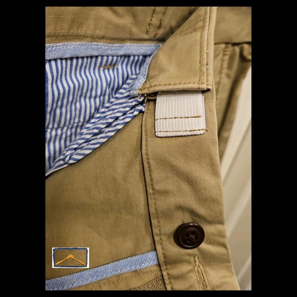 Lands End Khakis - Size 44x29, Hidden Expandable Waist, British Khaki - Picture 5 of 12